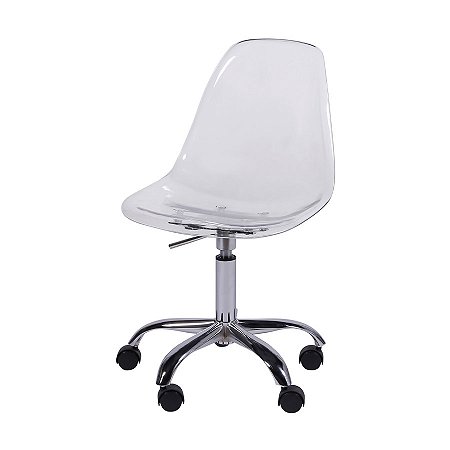 Cadeira DKR - PC Incolor - Base Rodízio