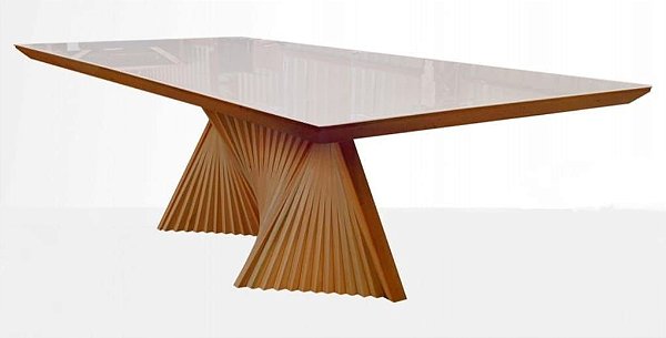 MESA JANTAR LEQUE 2,60X1,20 CS