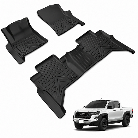 Tapete Bandeja 3d Borda Alta Toyota Hilux 2016 em Diante