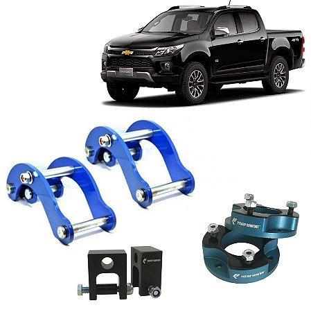 KIT COMPLETO LIFT 2" - CHEVROLET S10 2012 a 2024 | Cabine Simples e Dupla