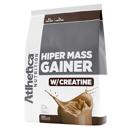 Hiper Mass Gainer 3kg com Creatina - Atlhetica Nutrition