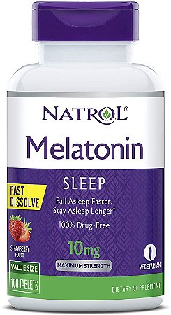 MELATONINA NATROL 10MG (100 TABS) FAST DISSOLVE SUBLINGUAL