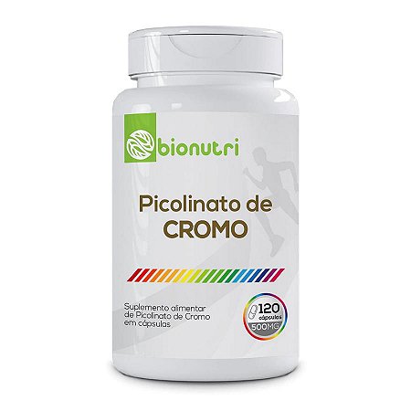 Picolinato de Cromo 500mg 120 Capsulas - Bionutri