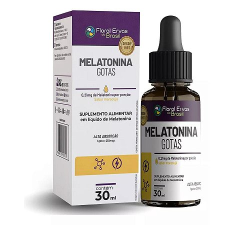 Melatonina Líquida 0,21mg 30ml - Floral Ervas