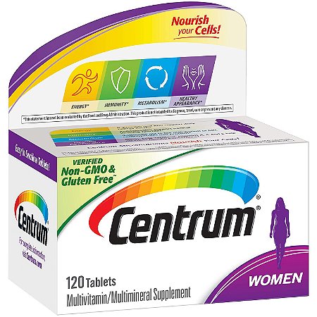 MULTIVITAMINICO CENTRUM WOMAN (120 TABS) COM VITAMINA B, D