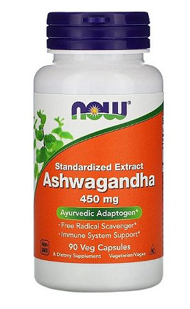 ASHWAGANDHA 450MG (90 CAPS) NOW FOODS