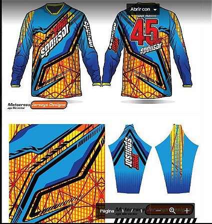 Camisa Moto cross Personalizada