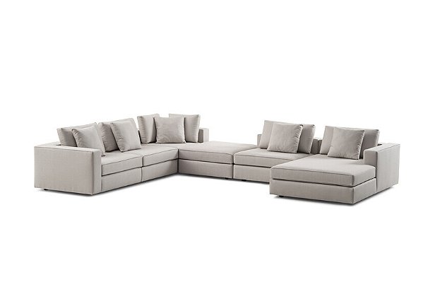 Sofá Luxury Em Curva Com Chaise 3,90x3,00m