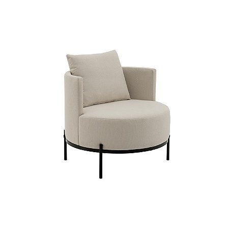 Poltrona Alata Reta Metal | Design, Conforto Premium e Estilo Industrial para Ambientes Modernos