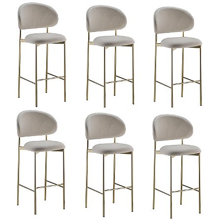 Kit Promocional 6 Banquetas Lázio 1607