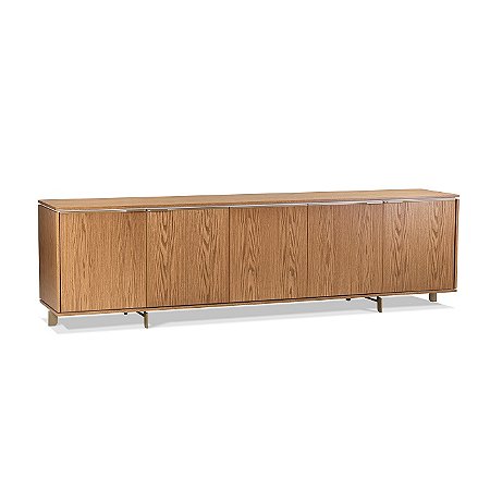 Balcão / Buffet Alastor 5 Portas 2,49m – Versatilidade Premium e Design Moderno Para Ambientes Sofisticados | Super Lançamento Lakhazza Móveis