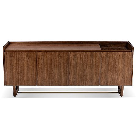Buffet Line 4 Portas 1,80m – Design Retilíneo e Luxo Moderno para Ambientes Sofisticados | Super Lançamento Lakhazza Móveis