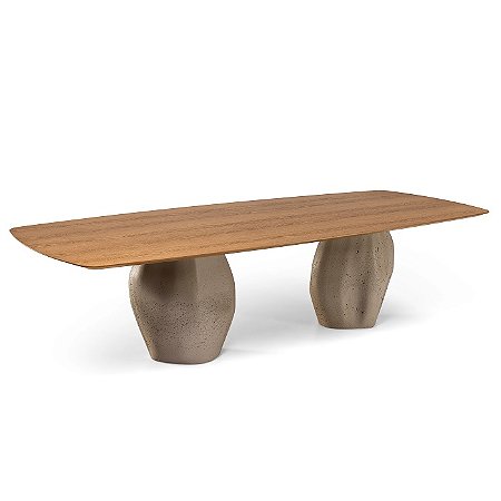 Mesa de Jantar Rock – Design Orgânico e Personalização Premium | Super Lançamento Lakhazza Móveis