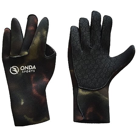 Luva Onda Sports Neoprene STD 2,5mm Camo Brown