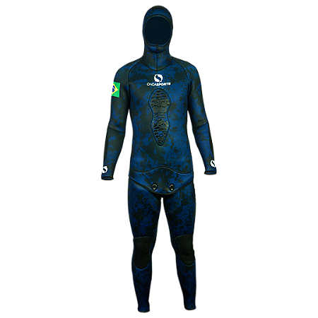 ROUPA ONDA SPORTS NEOPRENE JAKO 5MM CAMO BLUE -XXL