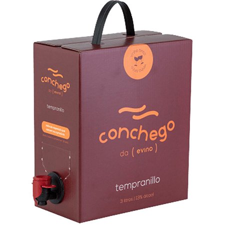 Vinho Conchego Tempranillo Tinto Bag In Box 3 Litros