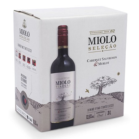 Vinho Miolo Seleção Tinto Bag in Box 3 litros