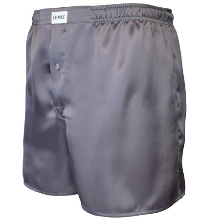 Cueca Samba Canção SEDA grafite TENERIFE 100% seda pura