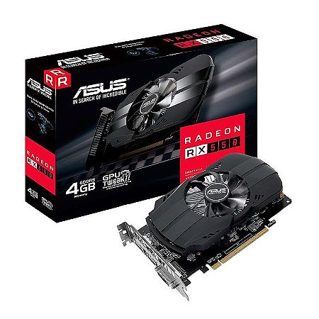 PLACA DE VIDEO ASUS PHOENIX RX550 4GB 128BITS PH-RX550-4G-EVO