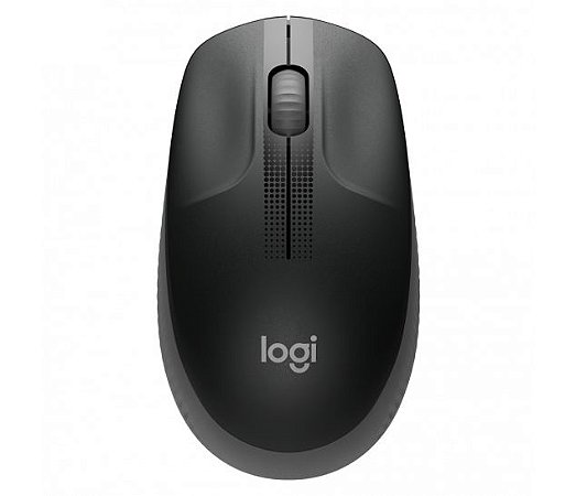 MOUSE SEM FIO LOGITECH M190 CINZA PRETO