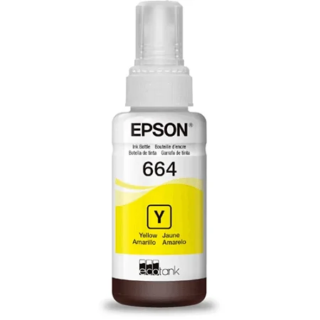 Garrafa de Tinta Original Epson T664320 Amarelo 70ml