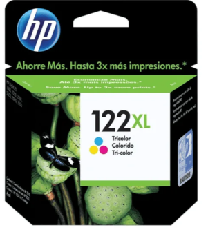 Cartucho de Tinta HP 122xl Colorido Original (CH561HB) Para HP HP Deskjet 1000 - J110a; 2000 - J210a; 2050 - J510a; 3050 - J610a, HP - CX 1 UN