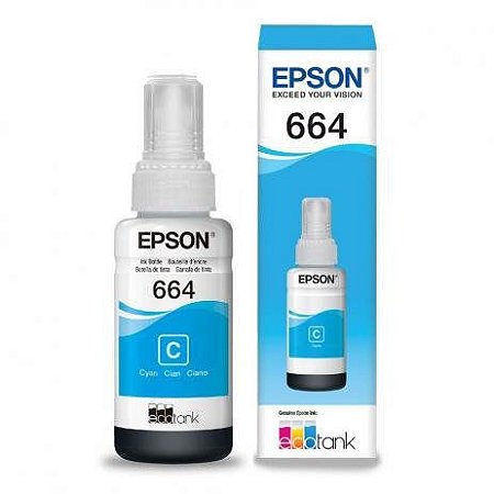 CARTUCHO ORIGINAL EPSON T664220 CIANO L110 L200 L210 L350 L355 L555