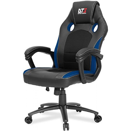 CADEIRA GAMER DT3sports GT AZUL/PRETO