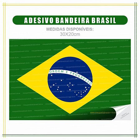 ADESIVO - BANDEIRA DO BRASIL