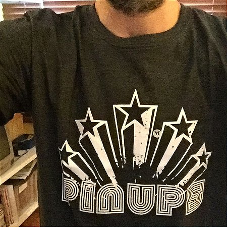 Camisa Pin Ups Stars Preta