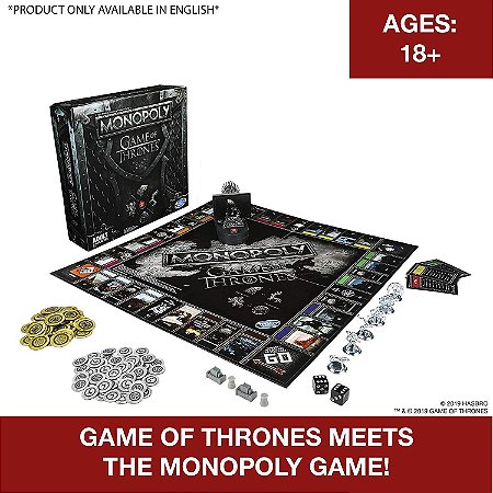 Hasbro Gaming Monopoly Game of Thrones Board Game for Adults