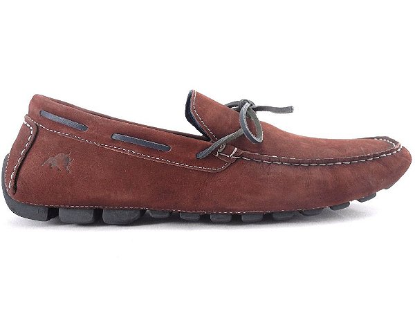 Mocassim Masculino Couro Camurça Vinho Barcelona Design