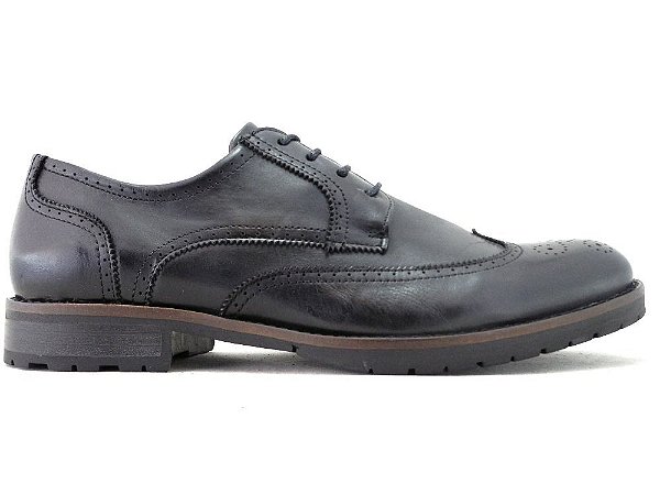 sapato brogue masculino preto