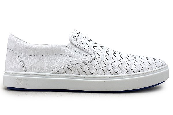 tenis branco masculino couro