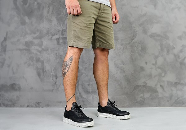 tênis masculino court slam em couro nobuck