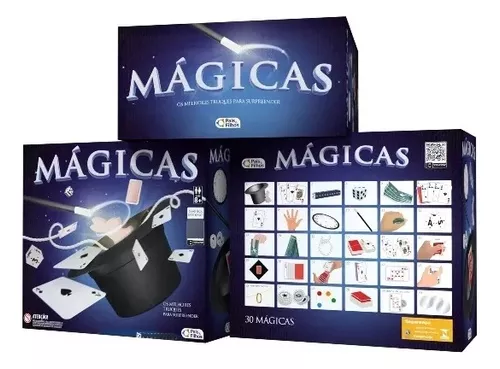 Brinquedo Jogo Infantil Caixa De Mágicas 30 Truques Pais & Filhos