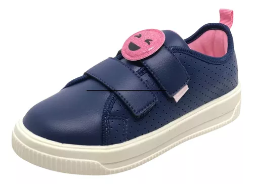 Tênis Infantil Pampili Colegial Luna Smile Menina Escolar