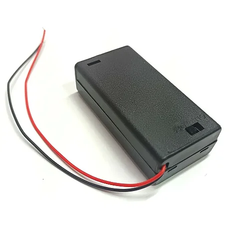 Suporte 2 Pilhas AA com Chave Liga/Desliga