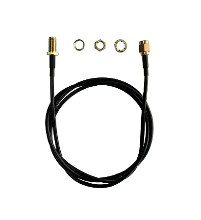 Cabo Extensor Prolongador Pigtail Conector RP SMA 1m - Roteador Rádio