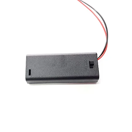 Suporte 2 Pilhas AAA com Chave Liga/Desliga