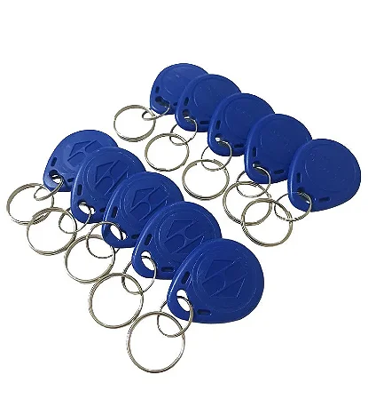 Chaveiro Rfid 125Khz Proximidade Azul Tag Rfid