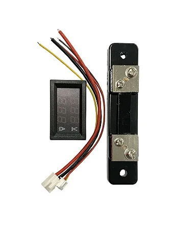Display Voltímetro e Amperímetro DC 0 A 100V 50A + Shunt - DSN-VC288