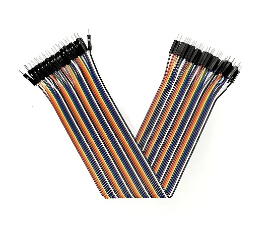 40 Cabos Jumper 30cm Macho-Macho