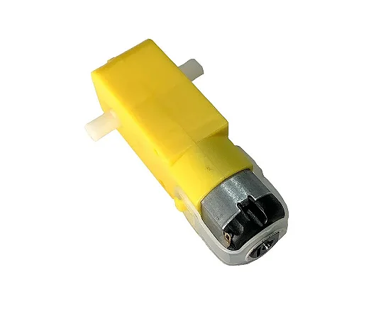 Motor DC 3-6V com Caixa de Redução e Eixo Duplo