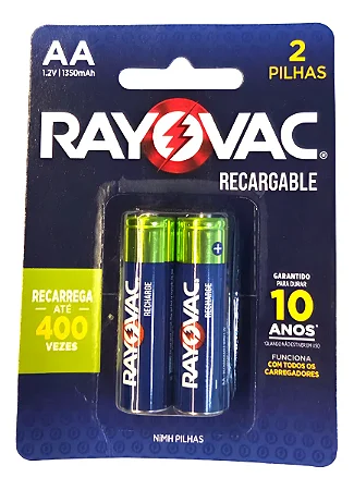 Pilha alcalina AA rayovac - 3,00/cada