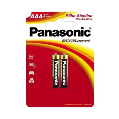Pilha alcalina AAA Panasonic - 3,50/cada