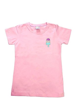Camiseta Picolé Rosa