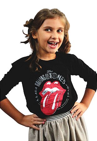 Camiseta Manga Longa Rolling Stones - Unissex