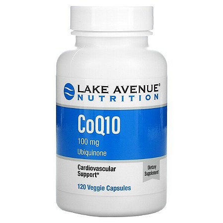 CoQ10, Lake Avenue Nutrition, 100mg 120 Cápsulas Veganas