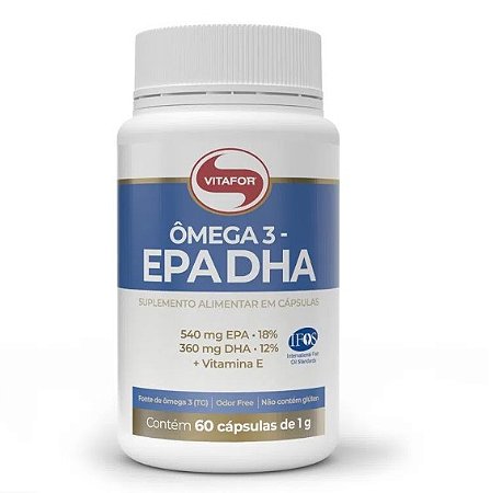 Ômega-3 540 EPA 360 DHA por porção + vitamina E  60 cápsulas- Vitafor